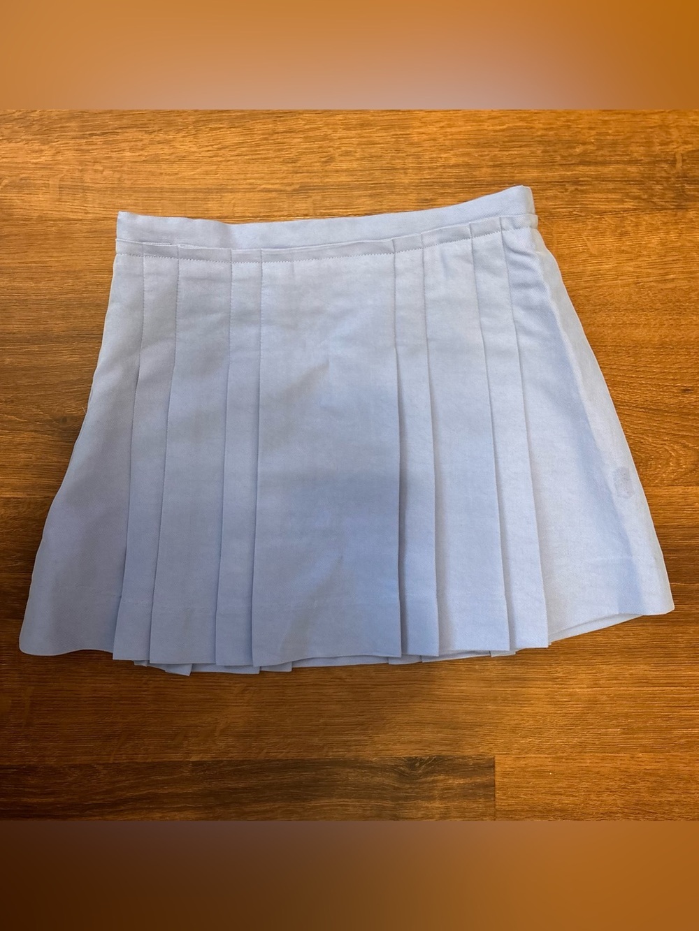 NWT Zara Light Blue Pleated Girls 8-9 Years Skirt Summer School Uniform - Picture 2 of 6